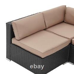 10 Seater Rattan Garden Furniture Outdoor Patio Lounge Set Corner with Cushions