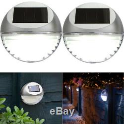 10 x Solar LED Garden Fence Light Wall Patio Door Decking Outdoor Shed Lamp Post
