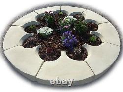 1.2m Buff Stone Planter Garden Circle patio Large herb Delivery Exceptions