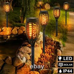 1-48x Solar Torch Light Flickering Flame Effect Garden Patio Lawn LED Stake Lamp