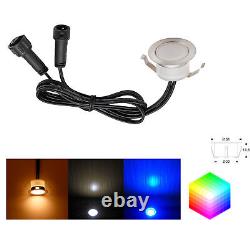 1-50pcs LED Decking Light 31mm RGB Garden Patio Kitchen Plinth Lights IP67