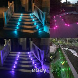 1-50pcs LED Decking Light 31mm RGB Garden Patio Kitchen Plinth Lights IP67