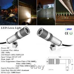 2/4/6PCS 5W LED Lawn Light IP67 Waterproof Outdoor Spotlight Yard Landscape Lamp