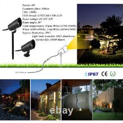 2/4/6PCS LED Spotlight IP67 Waterproof Outdoor Lighting Lawn Yard Landscape Lamp