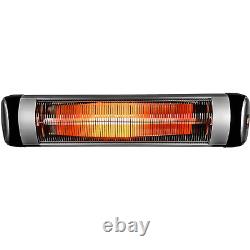2kW Electric Patio Heater Infrared Wall Outdoor Garden with Remote Control