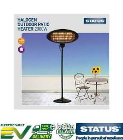 2kw Electric Patio Heater Garden Free Standing Outdoor 2000W 24HR DELIVERY