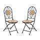 2x Outdoor Garden Patio Seater Dining Folding Chair Set Furniture Maple Leaf Uk