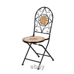 2x Outdoor Garden Patio Seater Dining Folding Chairs Set Furniture Maple Leaf UK