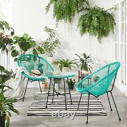 3Piece Garden Patio Furniture Set Outdoor Seating Acapulco Chair GGF013C01