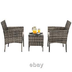 3/4/5pcs Rattan Outdoor Patio Garden Furniture Lounge Sofa Set Table & Chairs UK