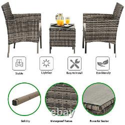 3/4/5pcs Rattan Outdoor Patio Garden Furniture Lounge Sofa Set Table & Chairs UK