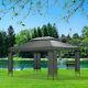 3m X 4m Garden Gazebo Outdoor Party Tent Marquee Canopy Pavilion Patio Grey