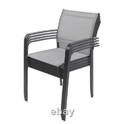 4Pcs Garden Furniture Dining Chairs Set Indoor Outdoor Patio Lounge Chairs