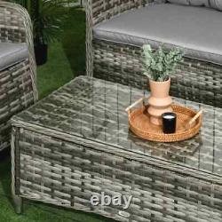 4 itzcominghome set garden Outdoor Rattan Patio Wicker table chairs sofa seater