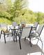 6 Seater Stylish Malaga Dining Set Outdoor Patio Balcony Garden Furniture Set