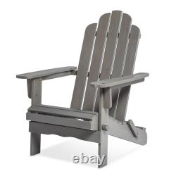 Adirondack Garden Chair Outdoor Wooden Patio Furniture Folding Deck Armchair