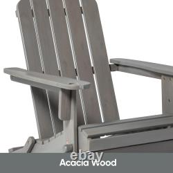 Adirondack Garden Chair Outdoor Wooden Patio Furniture Folding Deck Armchair