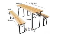 Adults/Kids Wooden Folding Picnic Beer Table Bench Set Patio Outdoor Garden