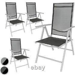 Aluminium folding garden chairs outdoor camping patio furniture new