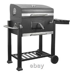 BBQ Charcoal Grill with Wheels Portable Party Outdoor Patio Garden Barbecue UK