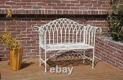 BIRCHTREE 2 Seater Garden Bench Chair Metal Ornate Vintage Patio Outdoor MGB03