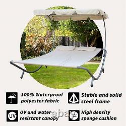 BIRCHTREE Garden Outdoor Patio Double Sun Lounger Day Bed Hammock Canopy SDB08