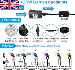 B-Right Outdoor Garden Lights Mains Powered with Remote Timer, 16 Colours 8 Mode