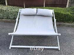 Cox & Cox Outdoor Garden Patio Ravenna Double Deckchair, RRP146 Can Deliver