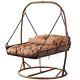 Double Egg Chair Swing Rattan Hanging Garden Patio Indoor/outdoor. Luxury Brown