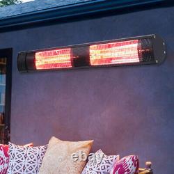 Electric Garden Patio Heater with 3000W 2KW Outdoor Wall Mounted Infrared IP65