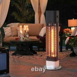 Electric Heating Patio Heater Garden Outdoor Warmer Carbon Fiber Tube Aluminum