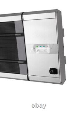 Electric Patio Heater Garden Outdoor Remote Control 2 Heat Settings 1.8kW IP55
