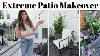 Extreme Patio Makeover Outdoor Decorate With Me Creating Backyard Makeover On A Budget 2023