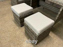 FREE DELIVERY Outdoor Rattan Garden Furniture Dining Set Table Patio Sofa Grey