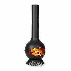 Fireplace Bowl BBQ Garden Outdoor Heating Firepit Patio Poker 47x130cm Steel