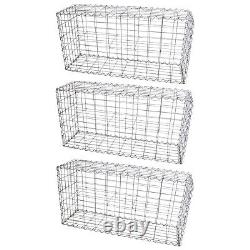 Gabion Baskets Garden Mesh Outdoor Patio Cages Wire Stone Wall Planter Border