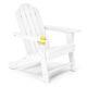 Garden Adirondack Chair Ergonomic Outdoor Patio Sun Lounger With Cup Holder