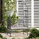 Garden Arbor Arch With Bench Metal Padded Seat Outdoor Decoration Patio