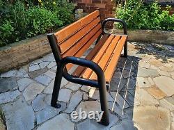 Garden Bench Heavy Duty Modern Outdoor, Patio, Park, Strong pipe 165cm, 3 seater