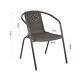 Garden Bistro Patio Furniture Set Folding Table Chairs Outdoor Indoor Rattan New