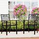 Garden Chairs Patio Chair Set Of 2 Stackable Metal Chairs Outdoor Furniture Uk