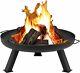 Garden Fire Pit Patio Heater Log Wood Charcoal Burner Brazier 80cm Diameter