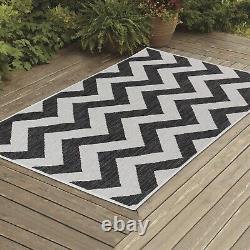 Garden Flat Weave Utility Outdoor Durable Patio Area Runner Small Large Rugs