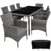 Garden Furniture Rattan Table And Chairs Set Outdoor Patio Dining 8 Seater Xl