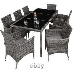 Garden Furniture Rattan Table and Chairs Set Outdoor Patio Dining 8 Seater XL