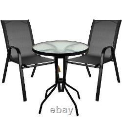 Garden Furniture Set Outdoor Summer Seating Compact Patio Table & Chair Bistro