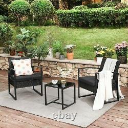 Garden Furniture Set Patio Set Outdoor Patio Furniture 2Chairs 1Table GGF010B02