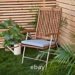 Garden Outdoor Patio Armchair Water Resistant Furniture Comfy Seat Pad Cushion
