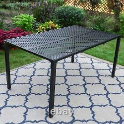 Garden Patio Dining Table Outdoor Bistro Tables Furniture Large Rectangle