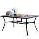 Garden Patio Dining Table Outdoor Bistro Tables Furniture With Metal Frame
